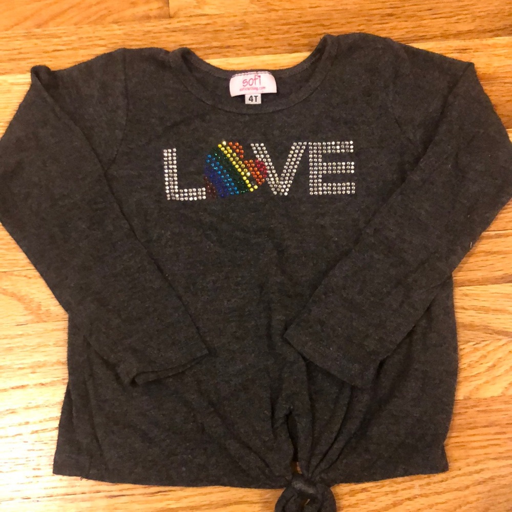 Toddler: Long Sleeve “LOVE” t-shirt